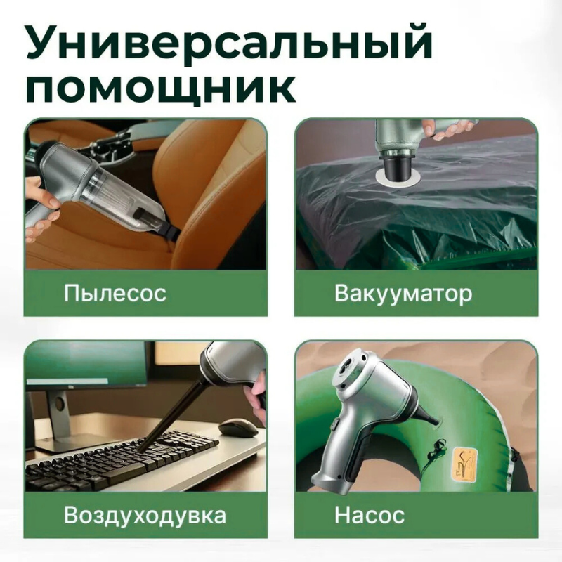 Компактный пылесос 3в1